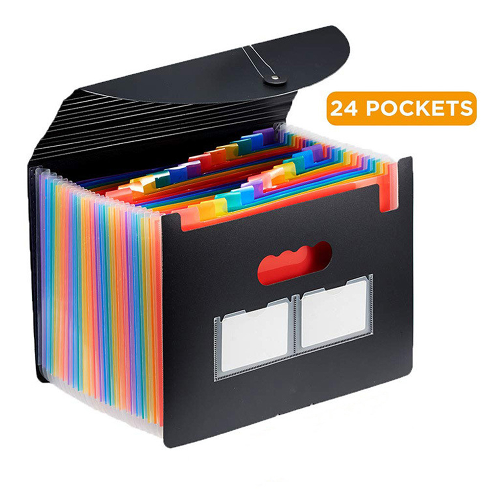 33cm 24 Pockets expandable file folder