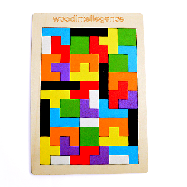 27*18cm Wood tetris puzzle
